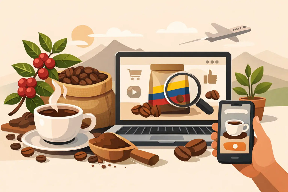 Café colombiano fresco online: qué buscar