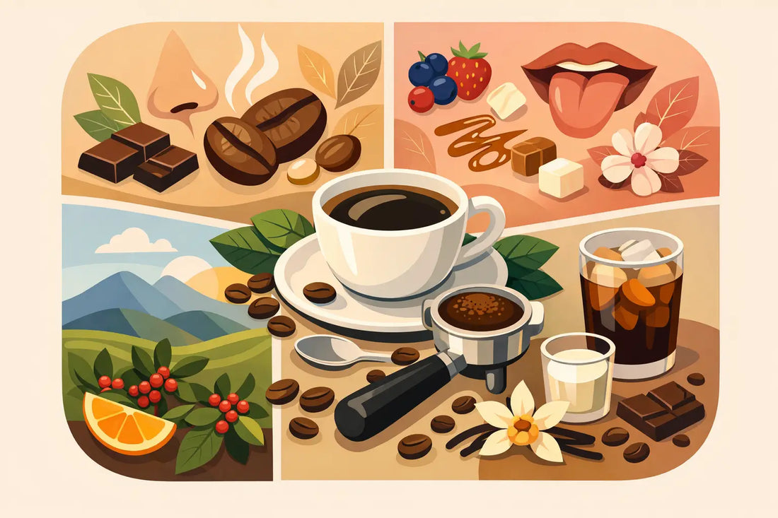 Tipos de perfiles sensoriales de café