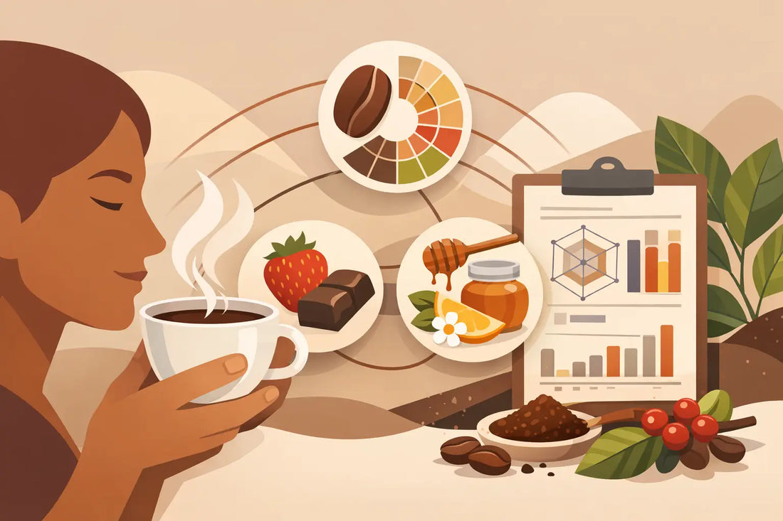 Cómo leer perfil sensorial café sin enredos