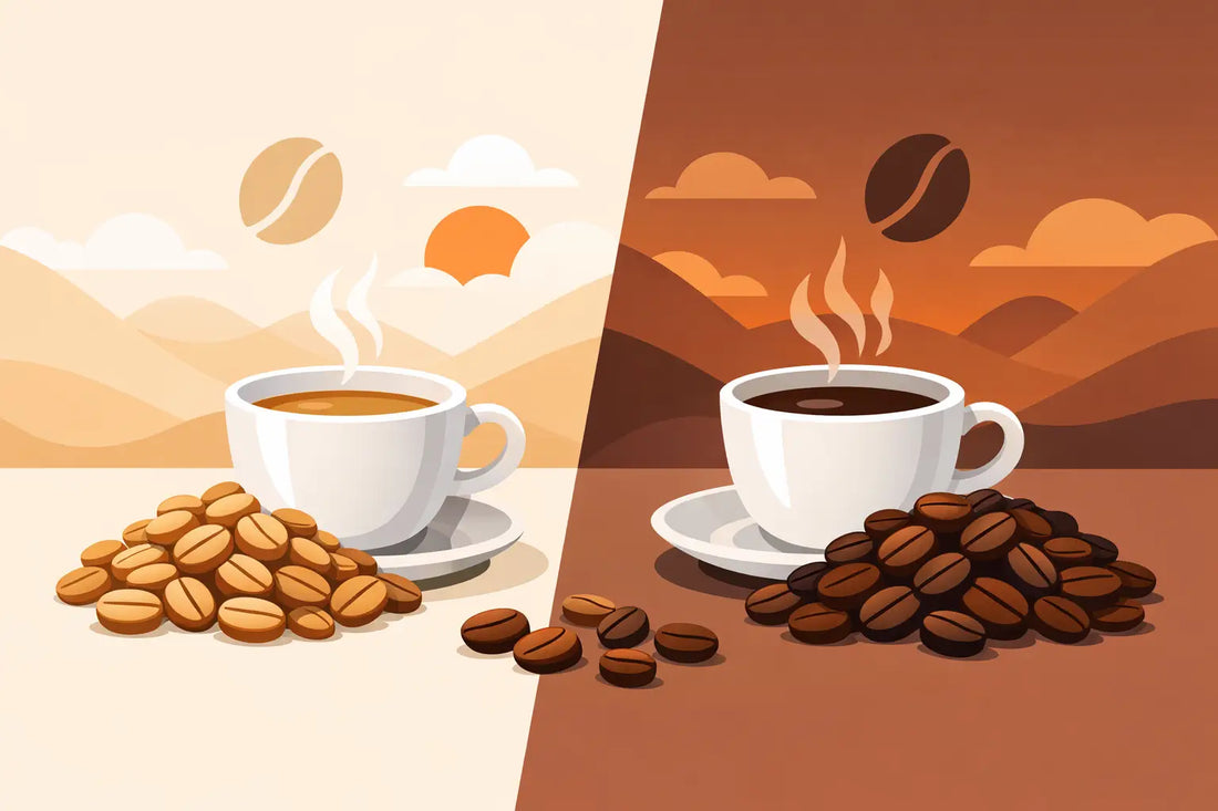 Tostado claro versus medio para tu taza