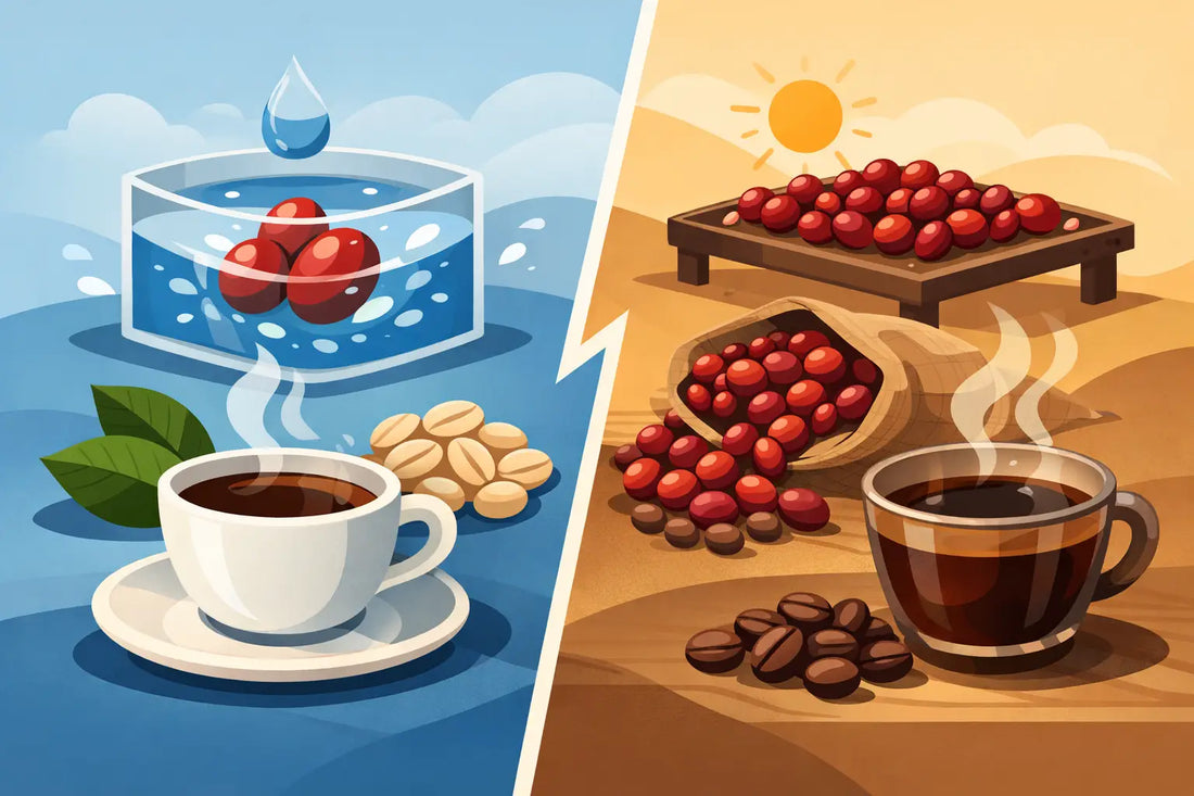 Café lavado vs natural: ¿qué cambia en tu taza?
