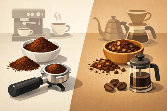 Molienda fina versus gruesa para tu café