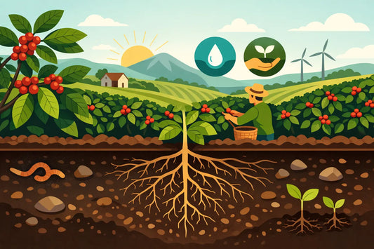 Cultivo responsable de café desde la raíz