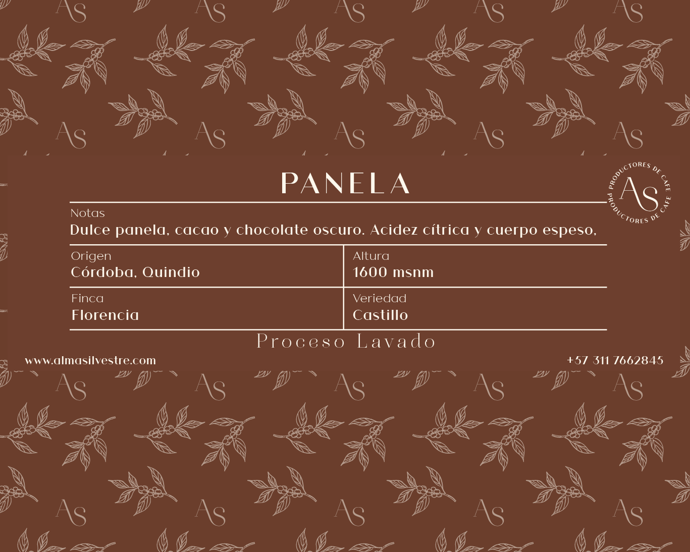 Café de especialidad Panela